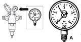 Cornat DMM14 Manometer 1/4 für Druckminderer