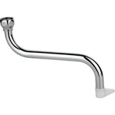 Schläfer 400610 Universal S-Auslauf für Elektro-Übertischgeräte, Heißwassergeräte | 170 mm x 1/2 Zoll | Rohrdurchmesser: Ø 14 mm | Messing Verchromt | Schwenkbarer S-Rohrauslauf