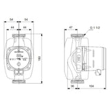 Grundfos „ALPHA1“ Hocheffizienz‑Heizungspumpe (25‑40 180 – 230 V, G 1½)