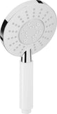 Cornat Handbrause "Vanezza" - 160 & 120 mm Kopfdurchmesser - verchromt - 3 Strahlarten: Normal-, Soft- & Massagestrahl - Anti-Kalk & Wasserspareinsatz / ECO-Brausekopf für Dusche & Badewanne