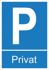Aufkleber 'Parken Privat' 210 x 140 mm