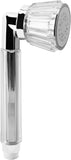 Cornat Handbrause "Amaroni" - 59 mm Kopfdurchmesser - verchromt - 1 & 2 Strahlarten: Normal- & Softstrahl - Wasserspareinsatz / Brausekopf für Dusche & Badewanne / ECO-Duschbrause