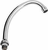 Cornat Auslauf HU-Form 165 mm - Messing verchromt - Langlebig & rostfrei - Flexibel einsetzbar - mit Luftsprudler / Schwenkauslauf / Wasserhahn Verlängerung / Armatur Anschluss / TEC351204 Default Title
