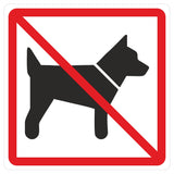 Türschild Hunde verboten 100 x 100 mm