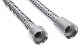 Cornat Anschlussschlauch - Metall verchromt - Extrem Belastbar - 1/2 Zoll Anschluss geeignet für handelsübliche Armaturen/Duschschlauch/Anschlussschlauch
