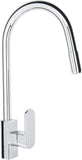 Cornat Spültisch-Einhebelarmatur "Girona" - Hochwertiger Messingkörper - Ausziehbare Schlauchbrause / Hochdruck-Armatur / Küchenarmatur / Wasserhahn