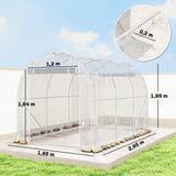 Polytunnel-Gewächshaus aus einem Stahlrahmen und UV-beständiger PE-Abdeckung