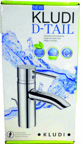 Kludi D-TAIL Waschtisch-Einhandmischer mit Ablaufgarnitur (Für drucklose Speicher) Default Title