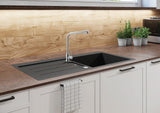 Cornat Spültisch-Einhebelarmatur "Gerano" - Hochwertiger Edelstahlkörper - rostfrei - 360° Schwenk-Auslauf - Hochdruck-Armatur / Küchenarmatur / Wasserhahn für Spüle / Einhebelmischer / GER5
