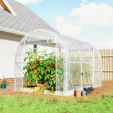 Polytunnel-Gewächshaus aus einem Stahlrahmen und UV-beständiger PE-Abdeckung