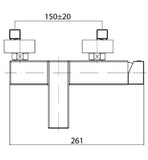 AquaSu „SONDRIO“ Wannen-Einhebelmischer (chrom)