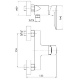 Aqua-Su "Fera" Duscharmatur (chrom)