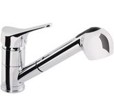 Aqua-Su "Tila" Spültisch-Einhebelmischer (herausziehbar, chrom)