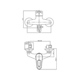 Aqua-Su "Luna" Duscharmatur (chrom)