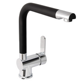 Aqua-Su "Sanmix Style" Spültisch-Einhebelmischer (schwarz/chrom)