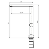 Aqua-Su "Agona" Spültisch-Einhebelmischer (chrom)