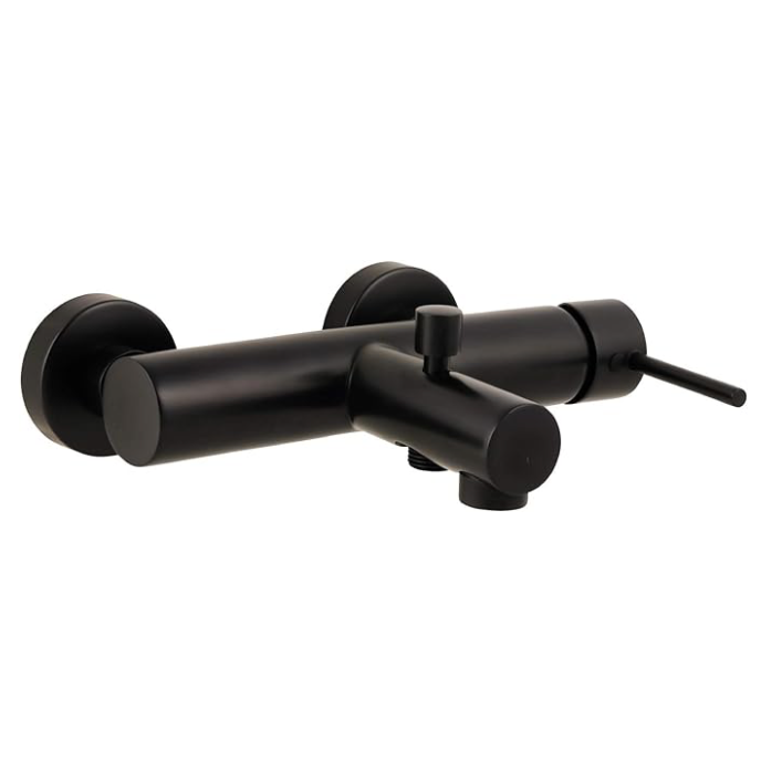 Aqua-Su "Lago 2.0" Wannenarmatur mit Stickgriff mattschwarz