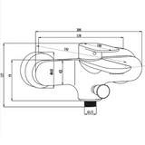 Aqua-Su "Molera" Wannenarmatur (chrom)