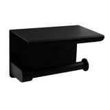 Cornat WC-Papierhalter mit Ablage 3 in 1 (schwarz)