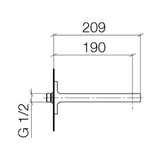 Dornbracht "JUST" Wandauslauf (chrom)