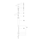 Dornbracht "JUST" Waschtisch-Einhebelmischer (hohe Ausführung, chrom)