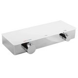 Baliv Theromstat-Duscharmatur mit Glasablage (weiß/chrom)