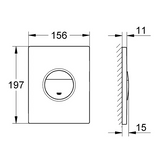 GROHE "Sail" Betätigungsplatte (alpinweiß)
