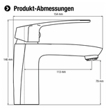 Cornat Waschtischarmatur "Belmont" Einhebelmischer, Niederdruck (verchromt)