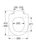 Pressalit Delight WC-Sitz weiß, mit Absenkautomatik, 492000D02999, passend zu Villeroy & Boch Subway I (660010)