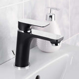 Cornat "NOIR ROUND" Waschtisch-Einhebelmischer (schwarz/chrom)