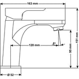 Cornat "NOIR ROUND" Waschtisch-Einhebelmischer (schwarz/chrom)
