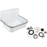 Cornat Stahl-Ausgussbecken mit Zubehör-Set