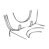 Cornat WC-Sitz-Scharnier mit Befestigung