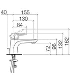 Villeroy & Boch „SUBWAY“ Waschtisch-Einhebelmischer mit Ablaufgarnigur (chrom)