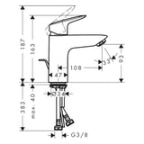 Hansgrohe "Logis 100" Waschtischarmatur (chrom)