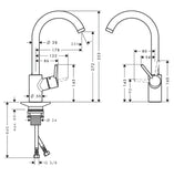 Hansgrohe "Talis S Variarc" Spültisch-Einhebelmischer (chrom)