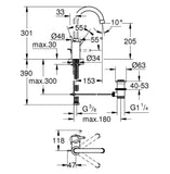 GROHE "Concetto L-Size" Waschtisch-Einhebelmischer (chrom)