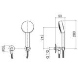 Dornbracht "Tara" Schlauchbrause-Set (mattschwarz)