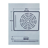 Cornat "Waterfall" Kopfbrause mit 2 Strahlarten