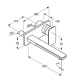 KLUDI "E2" 2-Loch-Waschtischarmatur (chrom)