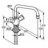 KLUDI "STANDARD" Spültischarmatur (chrom)