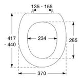 Pressalit Projecta WC-Sitz mit Deckel Polygiene weiß