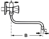 Cornat TEC351002 Auslauf S-Form 200 mm, chrom