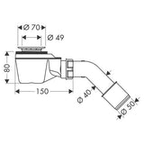 Hansgrohe Starolift Grundset für BRW 52mm, 1 Stück, HG60052180