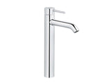 KLUDI BOZZ Waschschüsselarmatur (382860576), Einhandmischer hoch 240 mm für Waschschalen, Wasserhahn Bad, Chrom, 1-Loch Montage, 5 l/min, Keramik-Kartusche