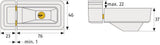 ABUS Fensterschloss 3010 braun gleichschließend