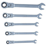 Connex Gelenkratschengabelschlüssel, 5-teilig, COXB541900 Silber