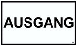 Ausgang 150 x 250 mm Warn- Hinweis- und Verbotsschild PST-Kunststoff