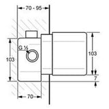 Kludi Mix 33434 Unterputz-Einheitskörper DN 15 K-41