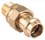 CORNAT T65801812B – Pressfitting Verschraubung Rotguss blank, Ø18 mm × 1/2″